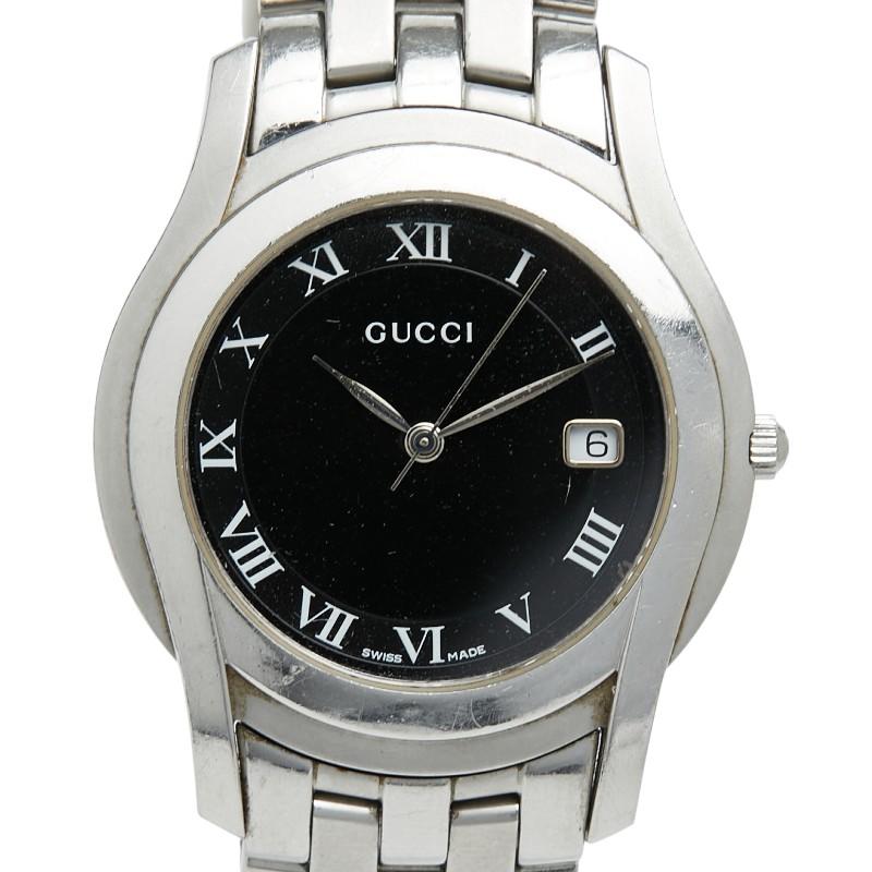 GUCCI（グッチ） ローマインデックス 腕時計 5500M クオーツ ブラック