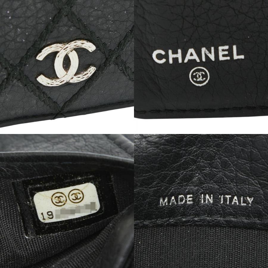 CHANEL（シャネル） ココマーク ワイルドステッチ 長財布 ブラック