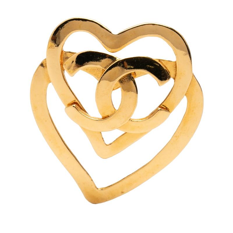 CHANEL（シャネル） ココマーク ハートモチーフ ヴィンテージ ブローチ
