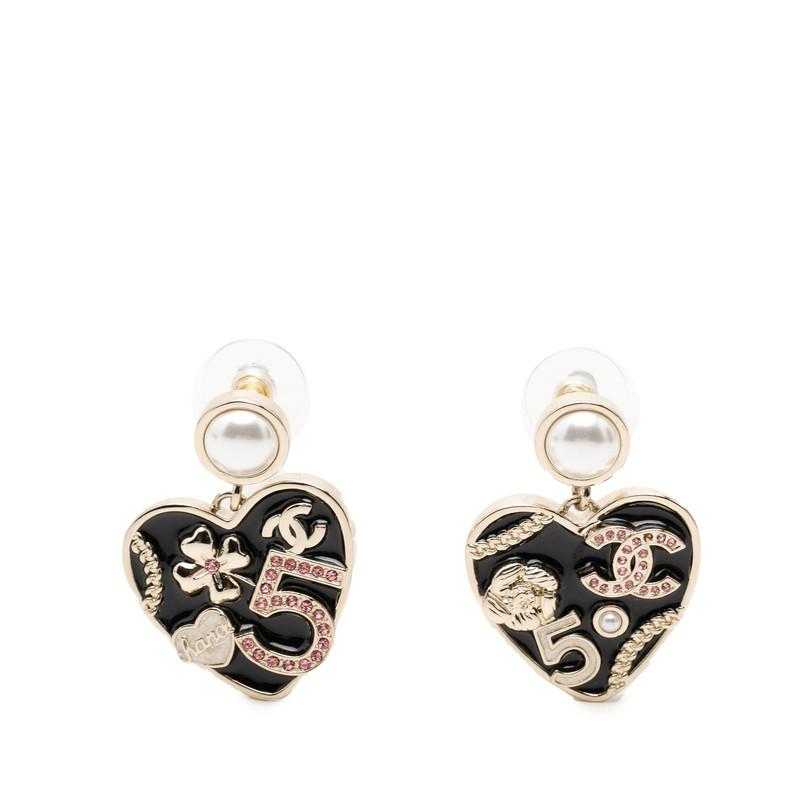 CHANEL（シャネル） ココマーク カメリア No.5 ハート モチーフ ピアス