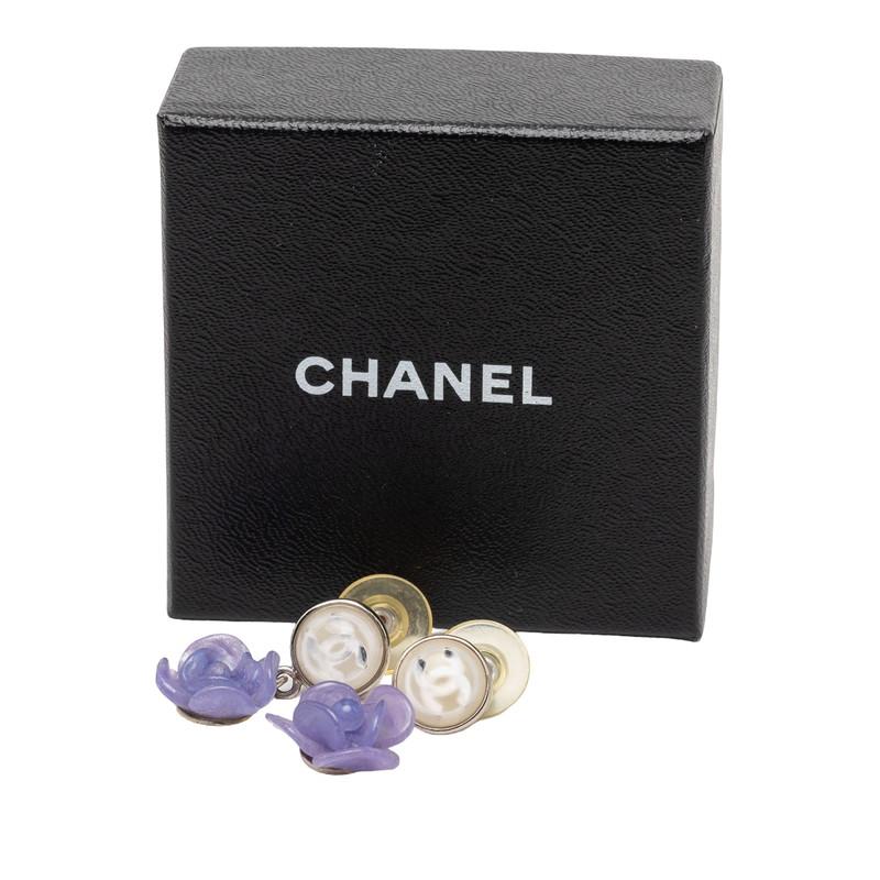 CHANEL（シャネル） ココマーク カメリア ピアス 01P シルバー 
