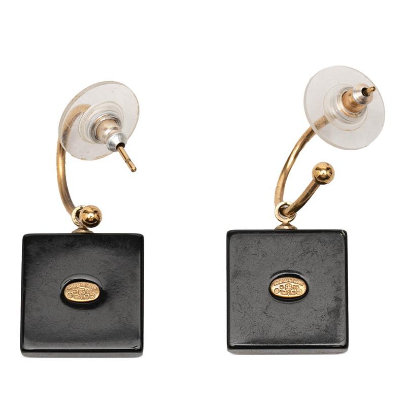 CHANEL（シャネル） ココマーク ピアス ゴールド ブラック メッキ 
