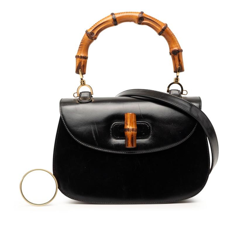 グッチ　GUCCI バンブー　ショルダーバッグ　美品 GUCCI（グッチ） バンブー ハンドバッグ ショルダーバッグ 2WAY 000