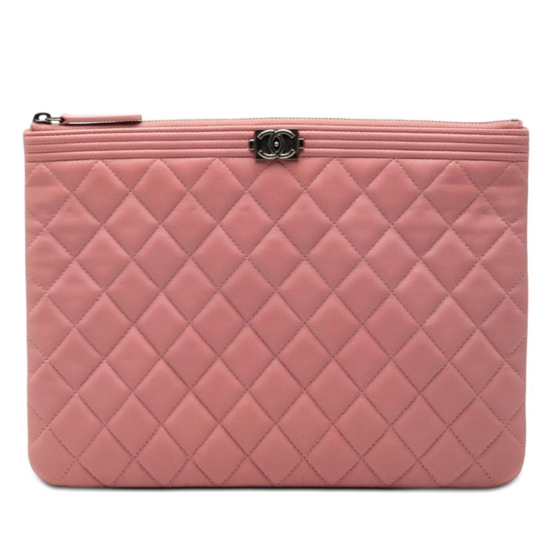 CHANEL（シャネル） ココマーク ボーイシャネル クラッチバッグ ピンク