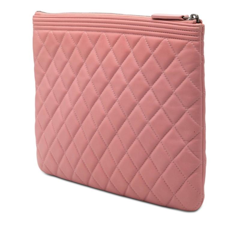 CHANEL（シャネル） ココマーク ボーイシャネル クラッチバッグ ピンク