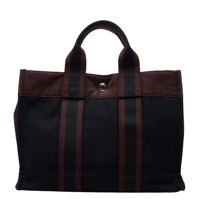 HERMES（エルメス） フールトゥPM ハンドバッグ トートバッグ ブラック