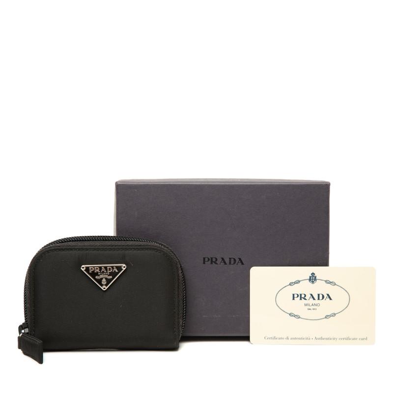 新品✨PRADA プラダ　M268 ナイロン　三角ロゴ　ケース　ブラック PRADA（プラダ） 三角ロゴプレート コインケース 小銭入れ M268