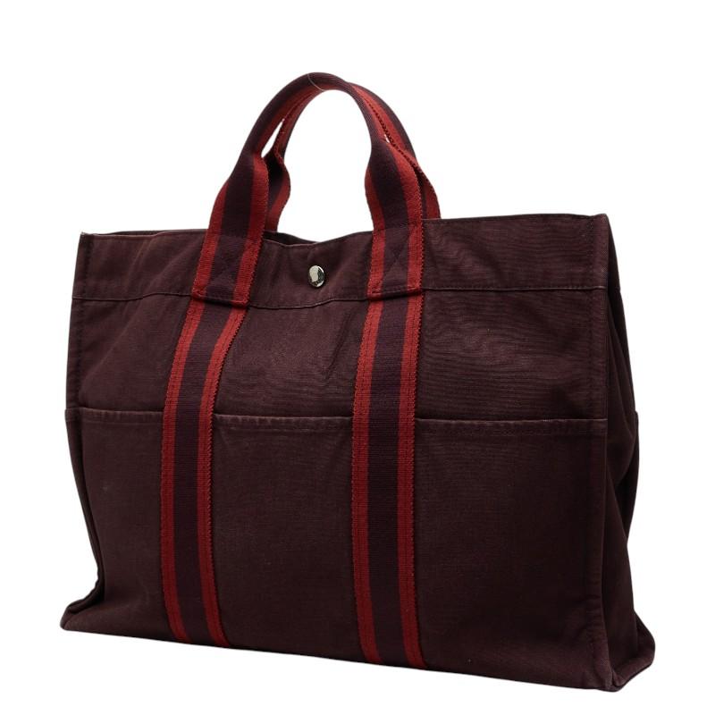 HERMES（エルメス） フールトゥMM トートバッグ ハンドバッグ ワイン