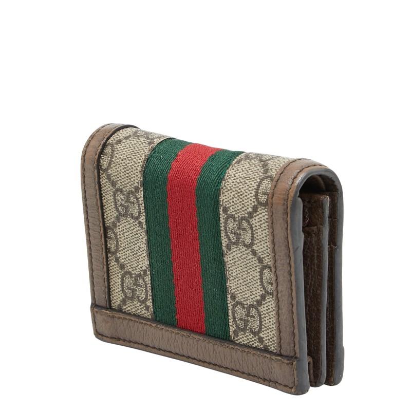 GUCCI（グッチ） オフィディア GGスプリーム 二つ折り財布 コンパクト