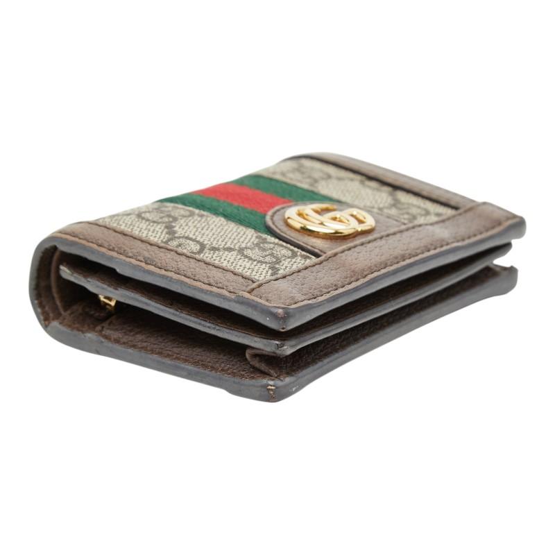 【極美品✨希少廃盤】グッチ ブルームス　GGスプリーム コンパクトウォレット GUCCI（グッチ） オフィディア GGスプリーム 二つ折り財布 コンパクト