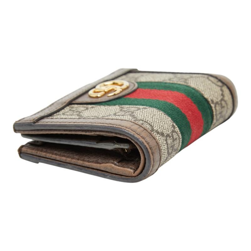 GUCCI（グッチ） オフィディア GGスプリーム 二つ折り財布 コンパクト