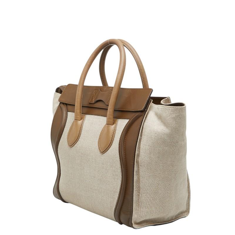 CELINE（セリーヌ） ラゲージ ミニショッパー ハンドバッグ ベージュ