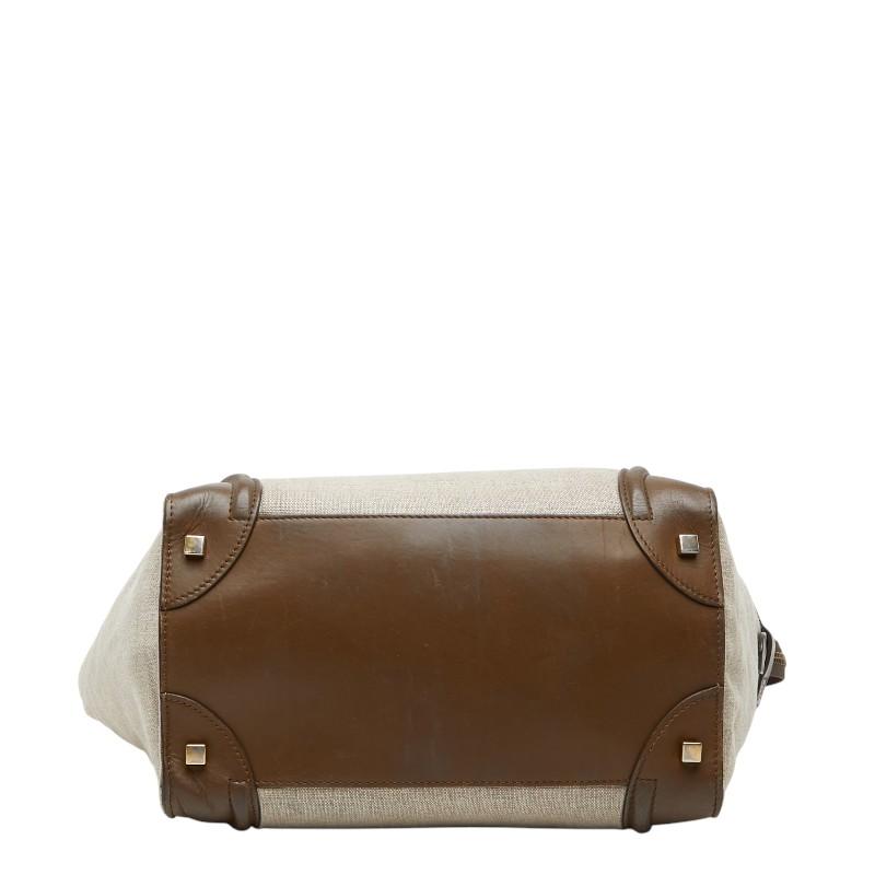 CELINE（セリーヌ） ラゲージ ミニショッパー ハンドバッグ ベージュ