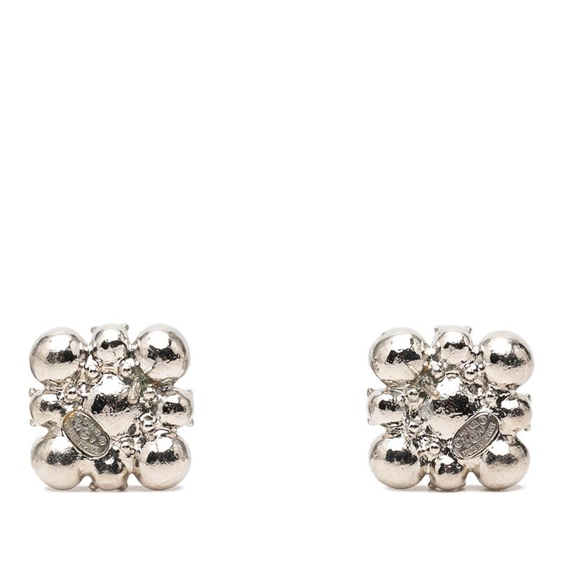 CHANEL シャネル　ピアス　ビジューピアス　中古品 CHANEL（シャネル） ビジューピアス シルバー メタル ラインストーン