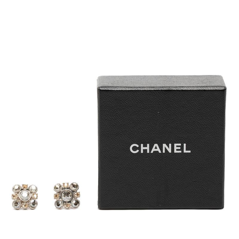 CHANEL（シャネル） ビジューピアス シルバー メタル ラインストーン