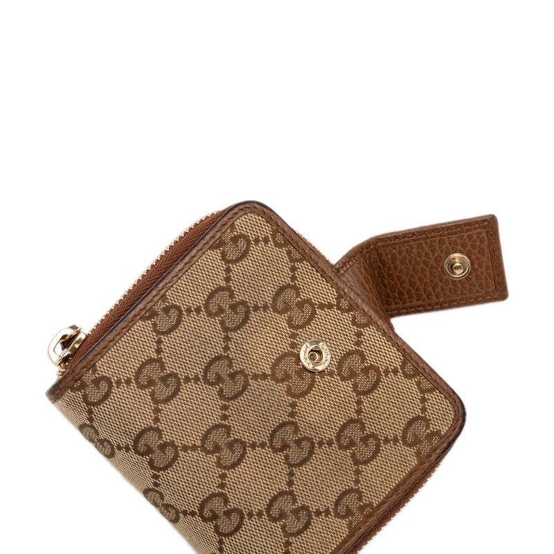 GUCCI（グッチ） GGキャンバス 二つ折り財布 346056 ベージュ ブラウン
