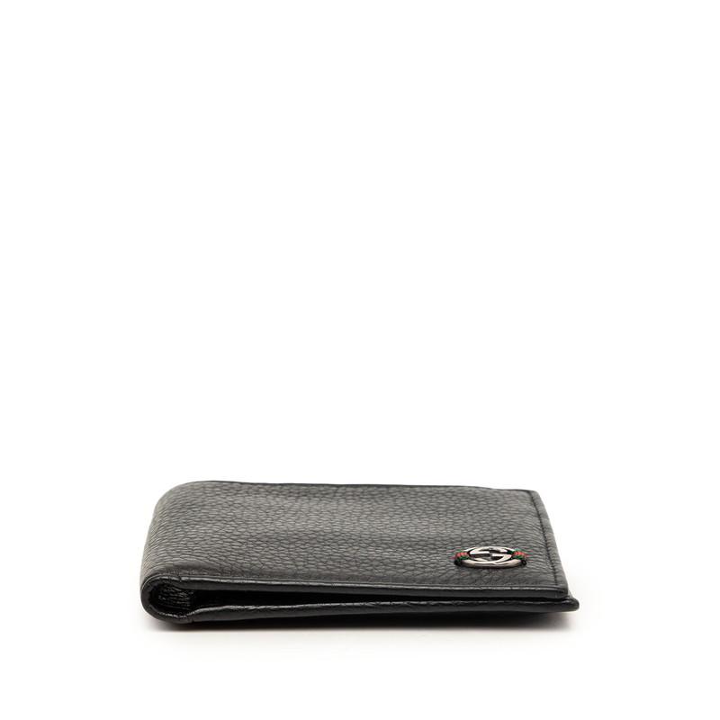 GUCCI（グッチ） インターロッキングG 二つ折り財布 308795 ブラック