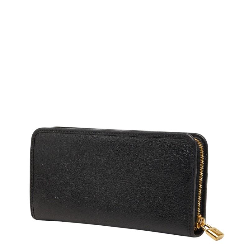 LOEWE（ロエベ） アナグラム 長財布 ロングウォレット ブラック レザー