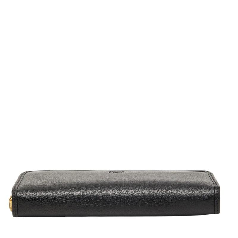 LOEWE（ロエベ） アナグラム 長財布 ロングウォレット ブラック レザー