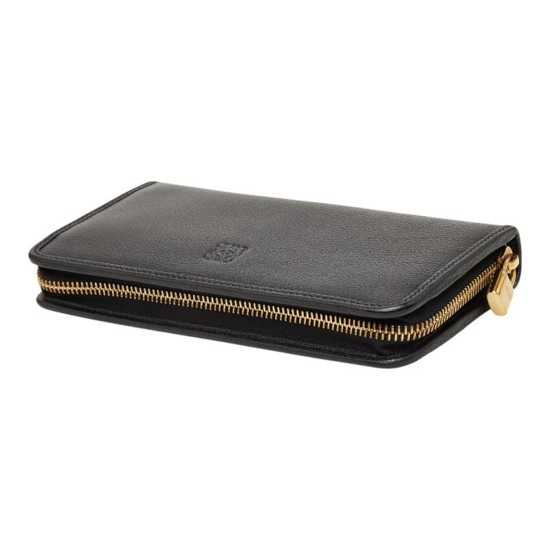 LOEWE（ロエベ） アナグラム 長財布 ロングウォレット ブラック レザー 