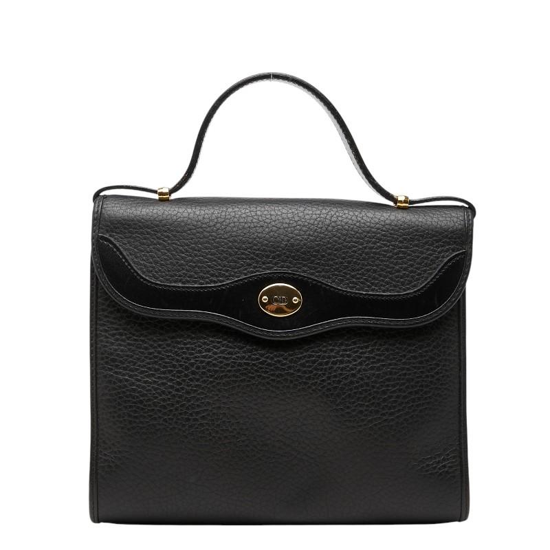 ディオール ミニハンドバッグ ブラック レザー レディース Dior 【中古