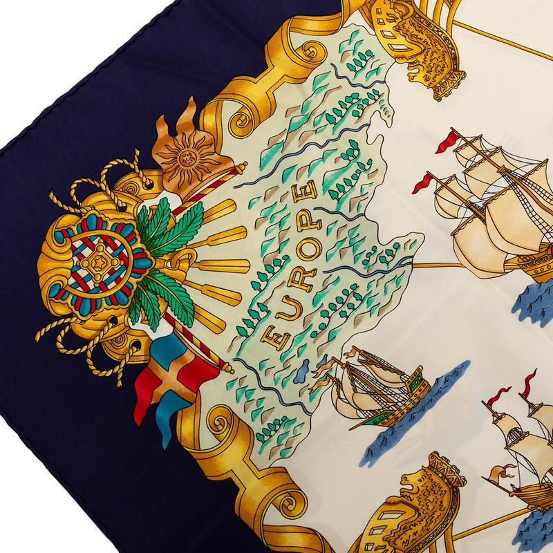 HERMES（エルメス） カレ90 VOILES DE LUMIERE 光の帆船 スカーフ 大判