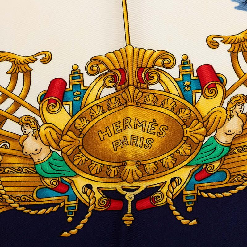 HERMES（エルメス） カレ90 VOILES DE LUMIERE 光の帆船 スカーフ 大判