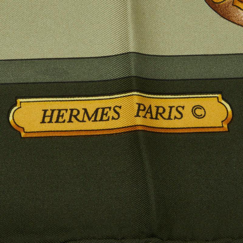 HERMES（エルメス） カレ90 HARNAIS DE COUR 宮廷の馬具 スカーフ