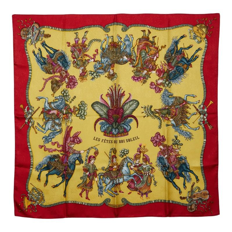 エルメス HERMES カレ90 太陽王の祝典　スカーフ HERMES（エルメス） カレ90 LES FETES DU ROI SOLEIL 太陽王の祝典