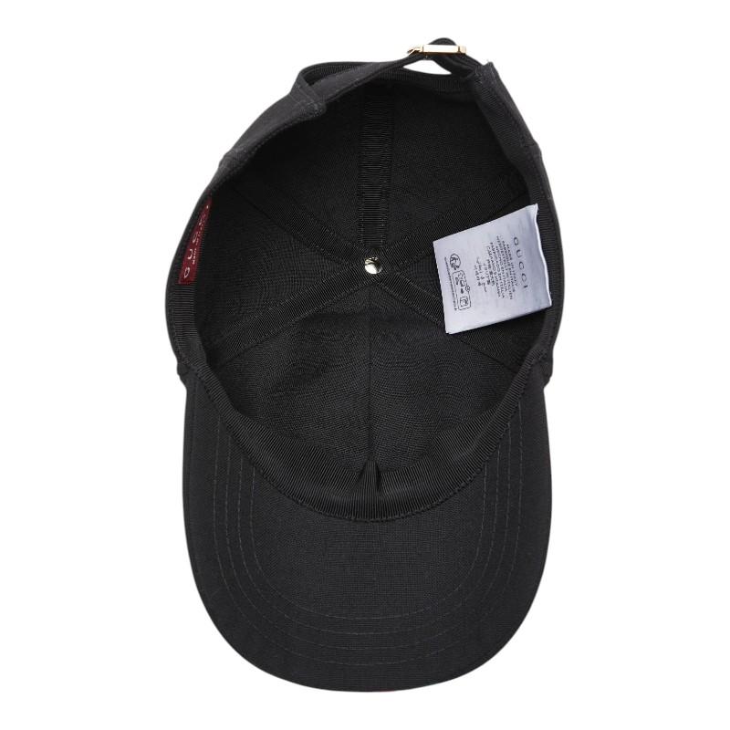 GUCCI ブラック キャップ GUCCI（グッチ） ウェブストライプ キャップ ベースボールキャップ