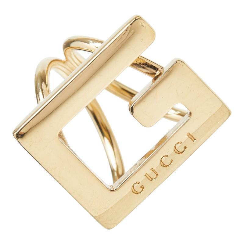 【新品　未使用】GUCCI グッチ　ゴールド Gロゴ　スカーフリング GUCCI（グッチ） Gロゴ スカーフリング ゴールド メッキ レディース