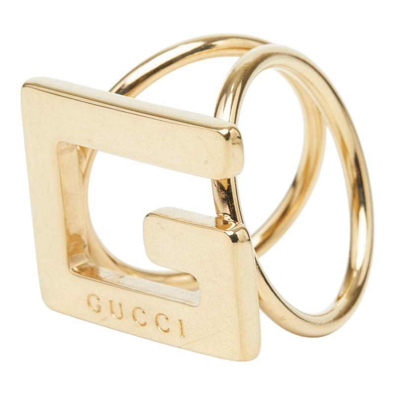 GUCCI（グッチ） Gロゴ スカーフリング ゴールド メッキ レディース