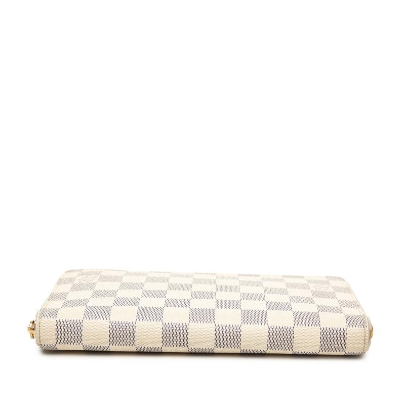 ！美品！ ルイヴィトン 長財布 ダミエ アズール ジッピー オーガナイザー 白 LOUIS VUITTON（ルイ・ヴィトン） ルイ ヴィトン ダミエ アズール