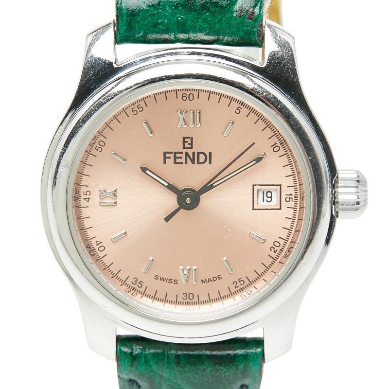 FENDI（フェンディ） オロロジ 3針 腕時計 210L クオーツ ピンク文字盤