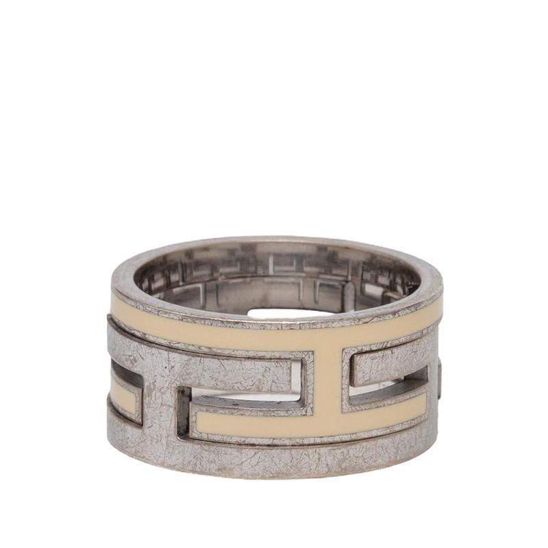 HERMES（エルメス） ムーブアッシュ リング 指輪 #53 アイボリー SV925