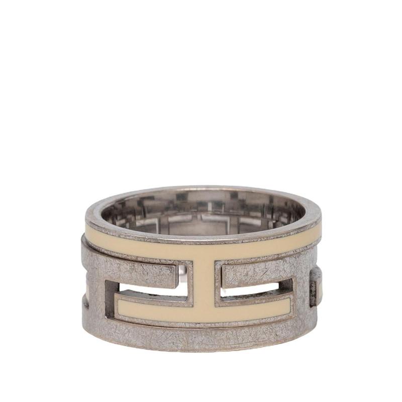 HERMES（エルメス） ムーブアッシュ リング 指輪 #53 アイボリー SV925