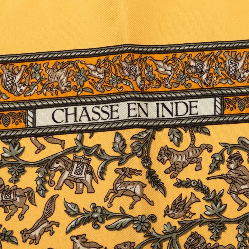 HERMES（エルメス） カレ45 CHASSE EN INDE インドの狩猟 スカーフ