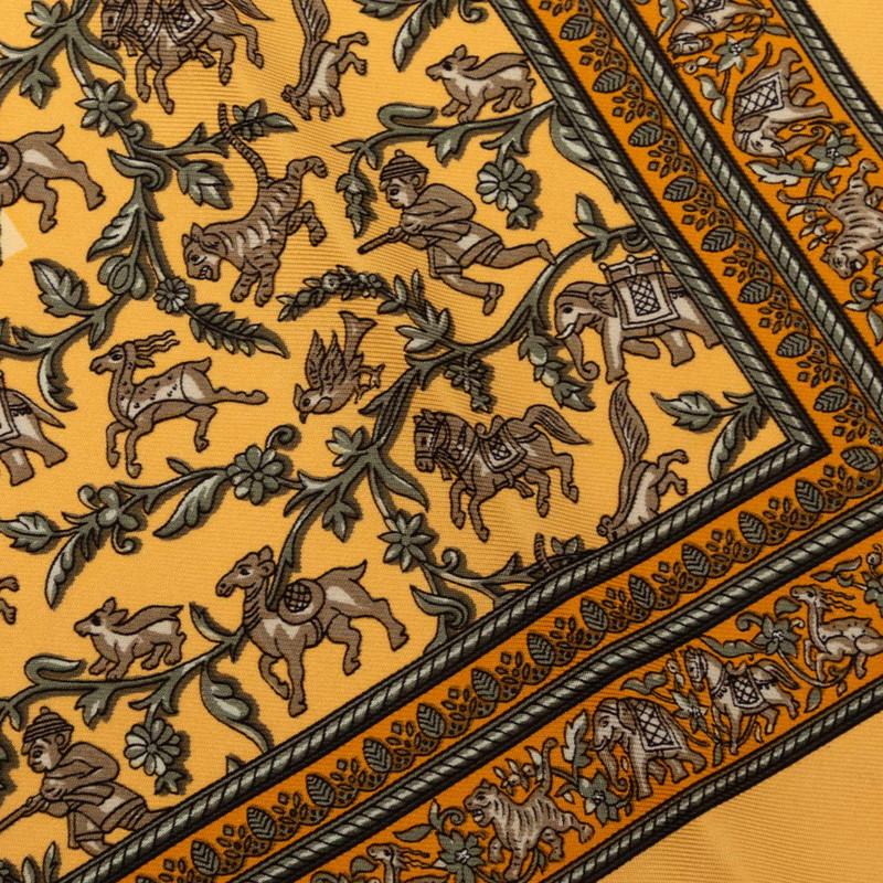 HERMES（エルメス） カレ45 CHASSE EN INDE インドの狩猟 スカーフ
