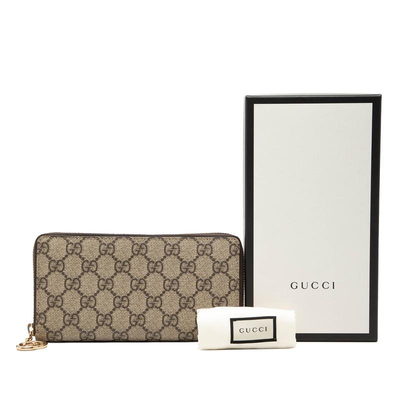GUCCI（グッチ） GGスプリーム ラウンドファスナー 長財布 307982
