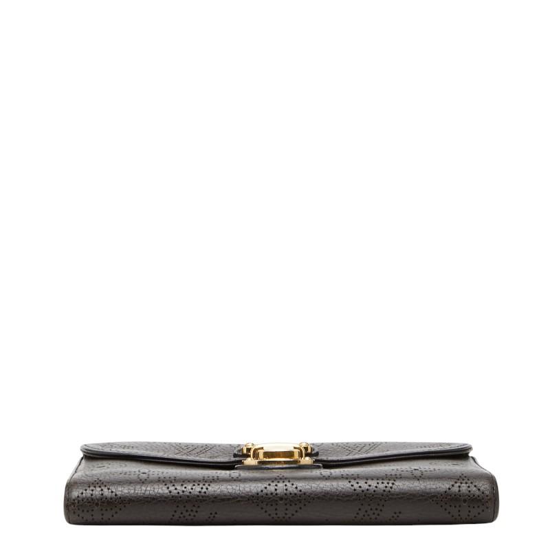 極上美品　ルイヴィトン　モノグラム マヒナ　ポルトフォイユアメリア　ノワール LOUIS VUITTON（ルイ・ヴィトン） ルイ ヴィトン モノグラム マヒナ
