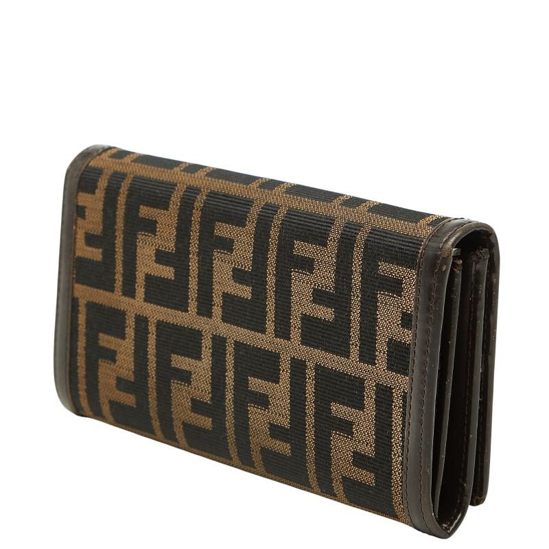 FENDI（フェンディ） ズッカ 長財布 30851 ブラック ブラウン