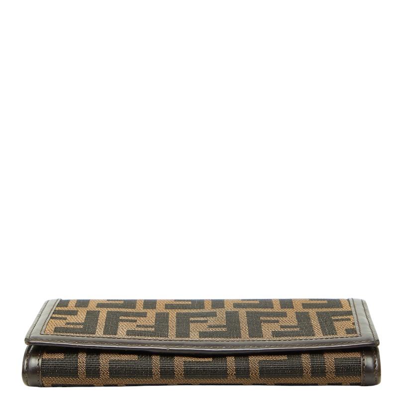 FENDI（フェンディ） ズッカ 長財布 30851 ブラック ブラウン