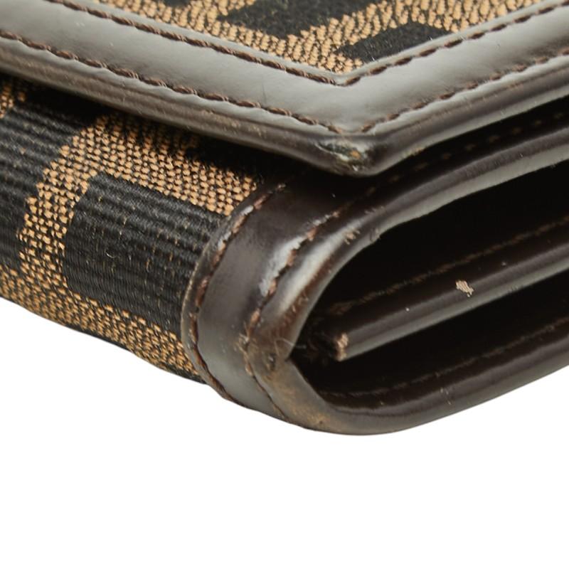 FENDI（フェンディ） ズッカ 長財布 30851 ブラック ブラウン