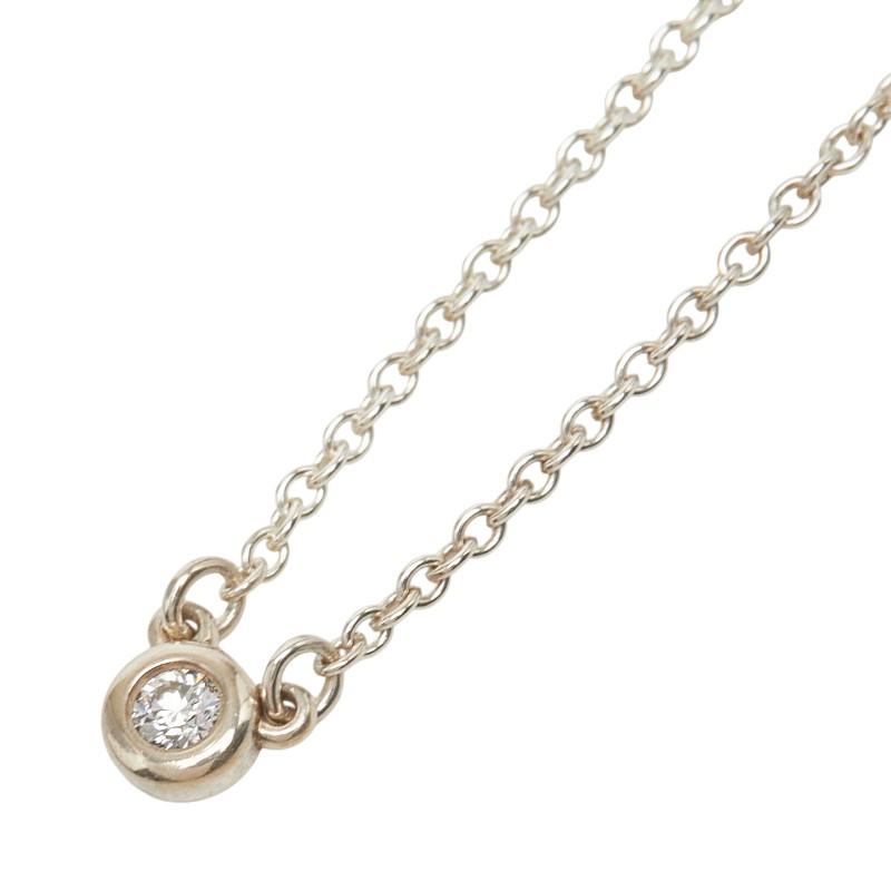 c938 美品　ティファニー　バイザヤード　ネックレス　シルバー　925 ダイヤ TIFFANY&Co.（ティファニー） バイザヤード ダイヤモンド ネックレス