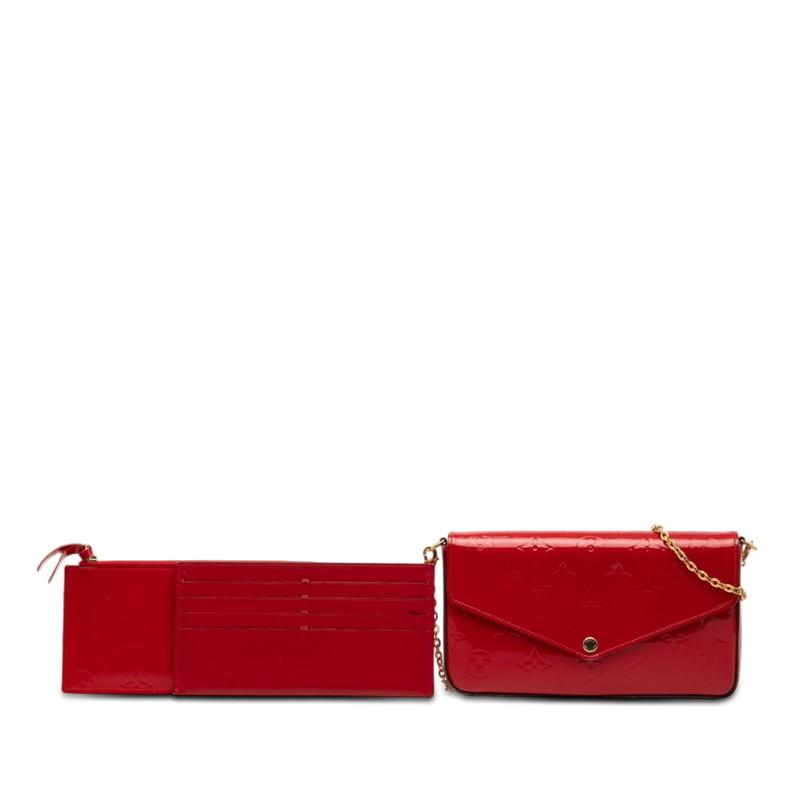 ルイヴィトン モノグラム ヴェルニポシェット ポーチ　レッド LOUIS VUITTON（ルイ・ヴィトン） ルイ ヴィトン モノグラム ヴェルニ