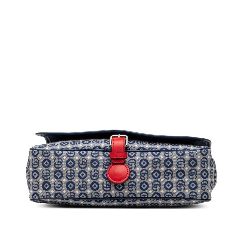 GUCCI スター付きボディバッグ ネイビー/レッド　GG GUCCI（グッチ） チルドレンズ ダブルG ロゴ 星 スター ショルダー
