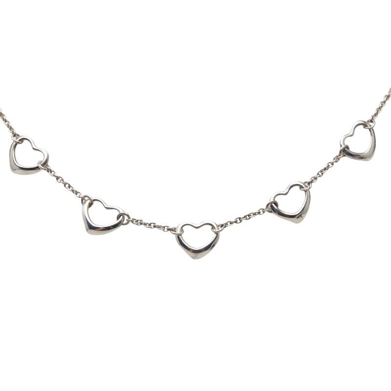 ティファニー TIFFANY オープンハート 5連 ネックレス シルバー925 TIFFANY&Co.（ティファニー） 5連 オープンハート ネックレス SV925