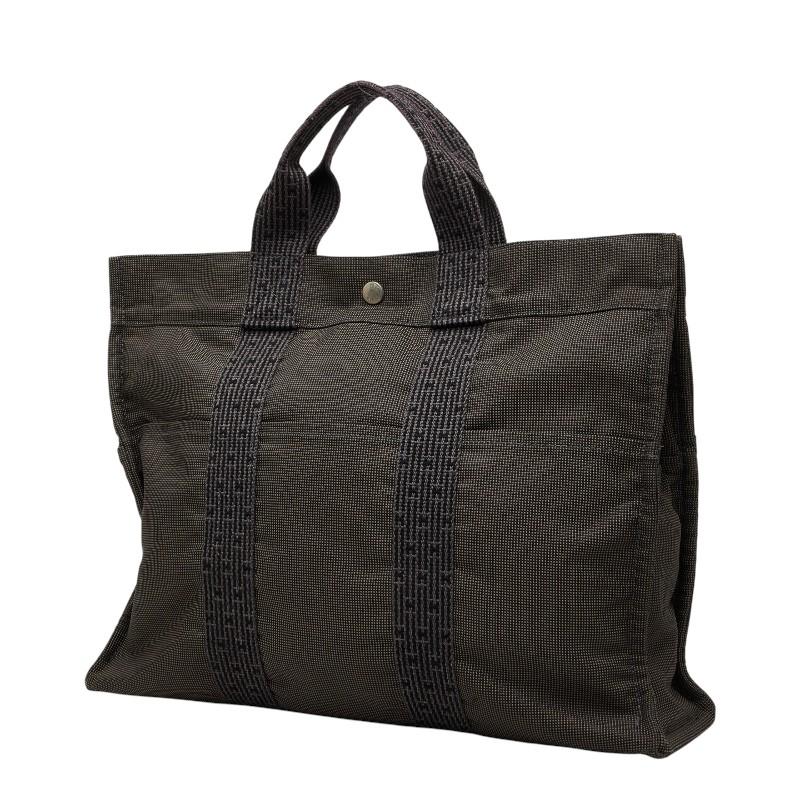 HERMES（エルメス） エールラインMM トートバッグ グレー キャンバス