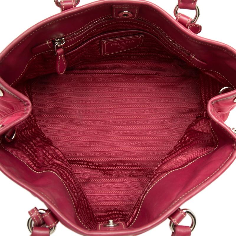 PRADA（プラダ） ロゴ トートバッグ ハンドバッグ ピンク ナイロン