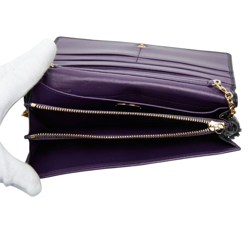 LOEWE（ロエベ） アナグラム 長財布 チェーンウォレット ブラック